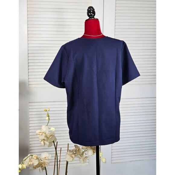 NWT Figs Women's Navy Blue Catarina One Pocket Medical Scrub Size XL 1707 - Picture 6 of 14